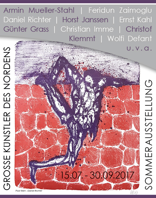 Große Künstler des Nordens in der Galerie Richter, Armin Mueller-Stahl, Feridun Zaimoglu, Daniel Richter, Horst Janssen, Ernst Kahl, Günter Grass u.v.a.